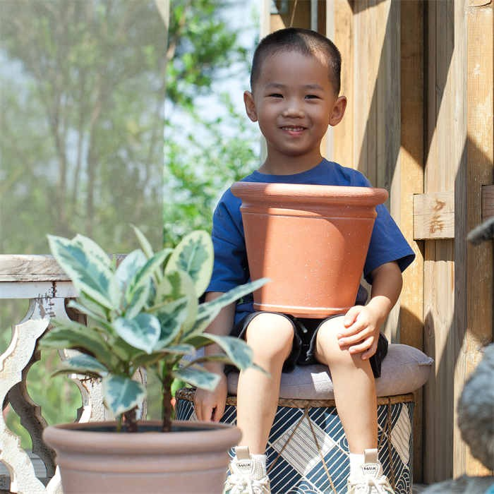 Round Resin Flower Pot05