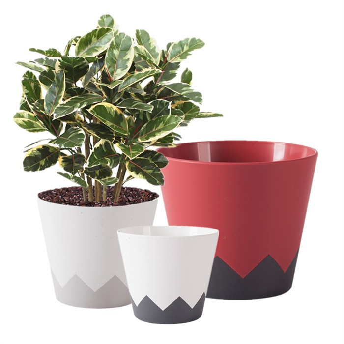 Plastic Geometric Flowerpot