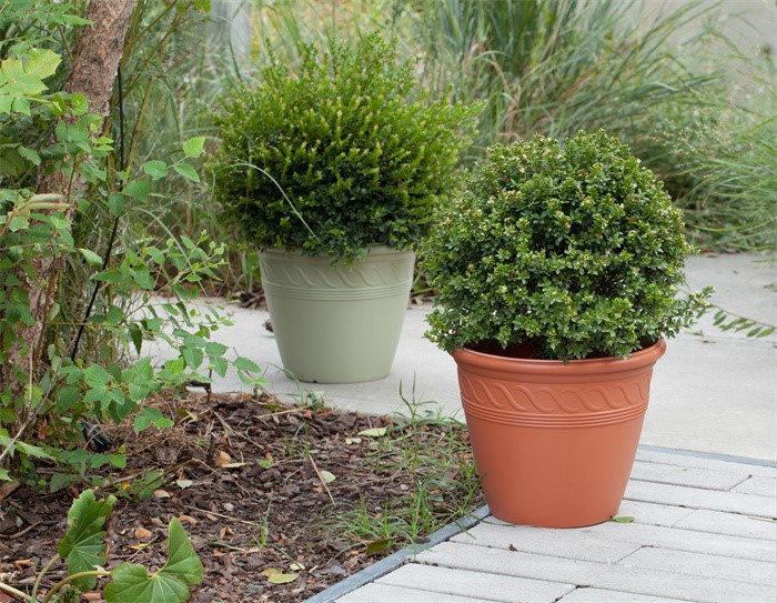 Spiral textured flower containers07