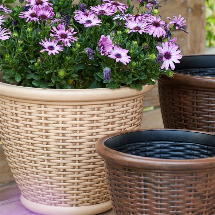 12" Rattan Plant Pot