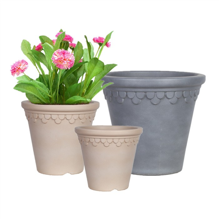pink plastic flower pot07