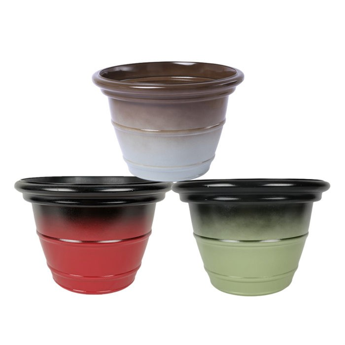 Gemstone pattern imitated shiny pot08