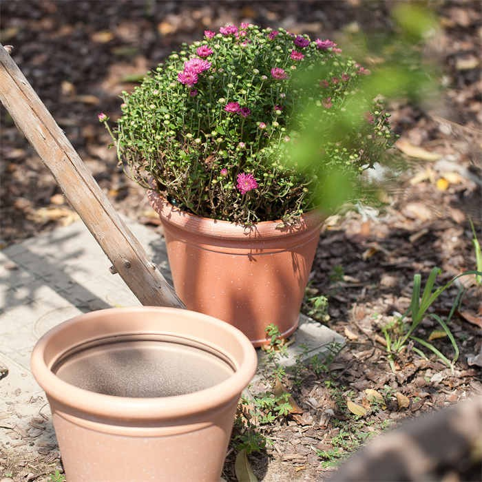 Round Resin Flower Pot08