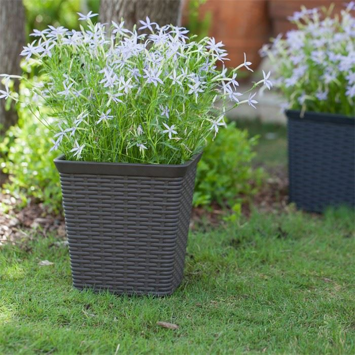 Rattan Flower Pot Outdoor