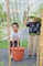 Large Spiral Pattern Flower Pots
