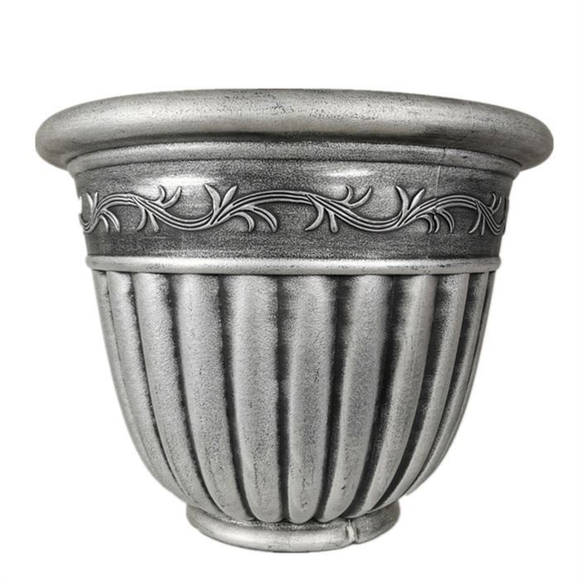 24" Carved Color Wash Planter