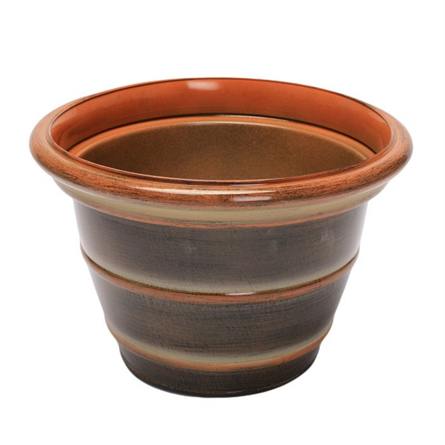 Creative Shiny Plastic Potted Container