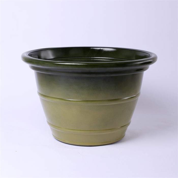 Creative Shiny Plastic Potted Container