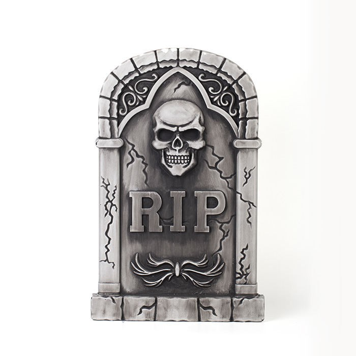 Plastic tombstone for Halloween01