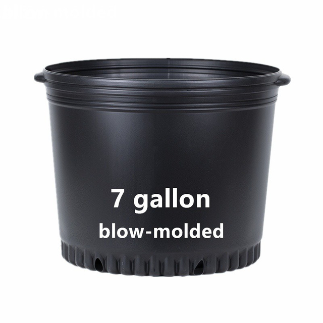 Black 7 Gallon Plastic Pots