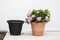 Retro Pattern Plastic Flower Pot