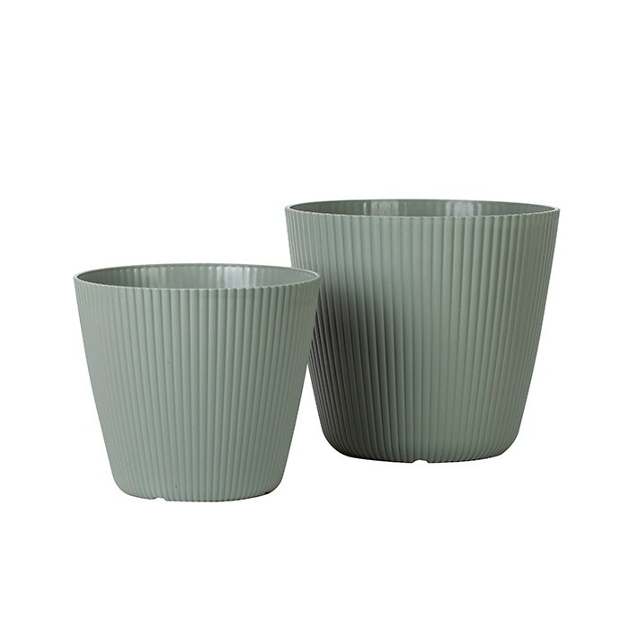 White Plastic Planter