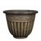 24" Carved Color Wash Planter