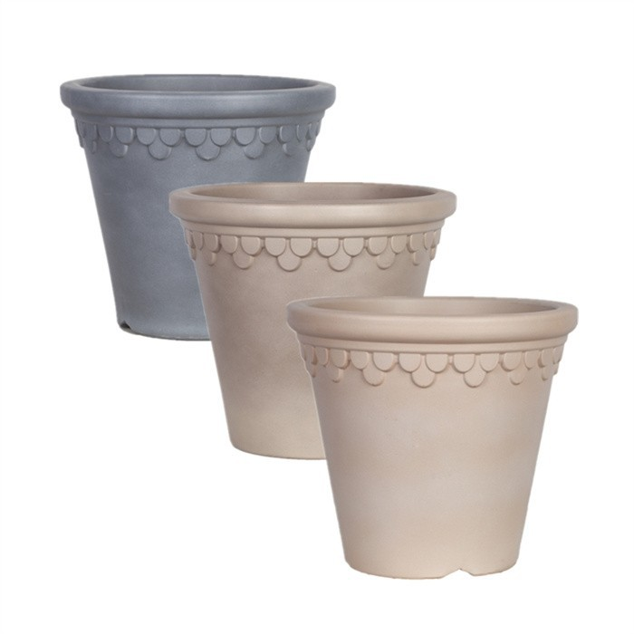 Pink Plastic Flower Pot