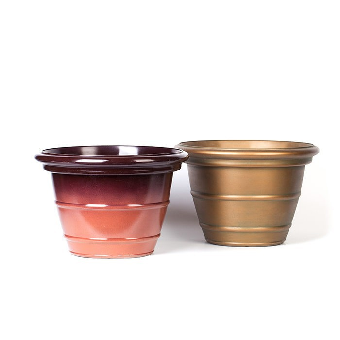 Plastic Shiny Flower Pot