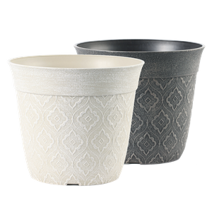 8 Inch PP Matte Boho Plastic Planter for Patio Garden