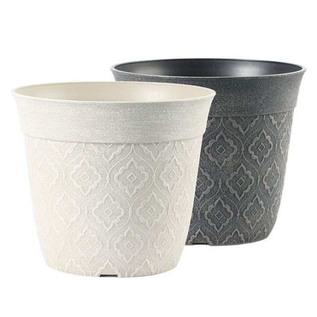 8 Inch PP Matte Boho Plastic Planter for Patio Garden