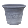 18 Inch HDPE Concrete Look European Wide Opening Planter for Garden
