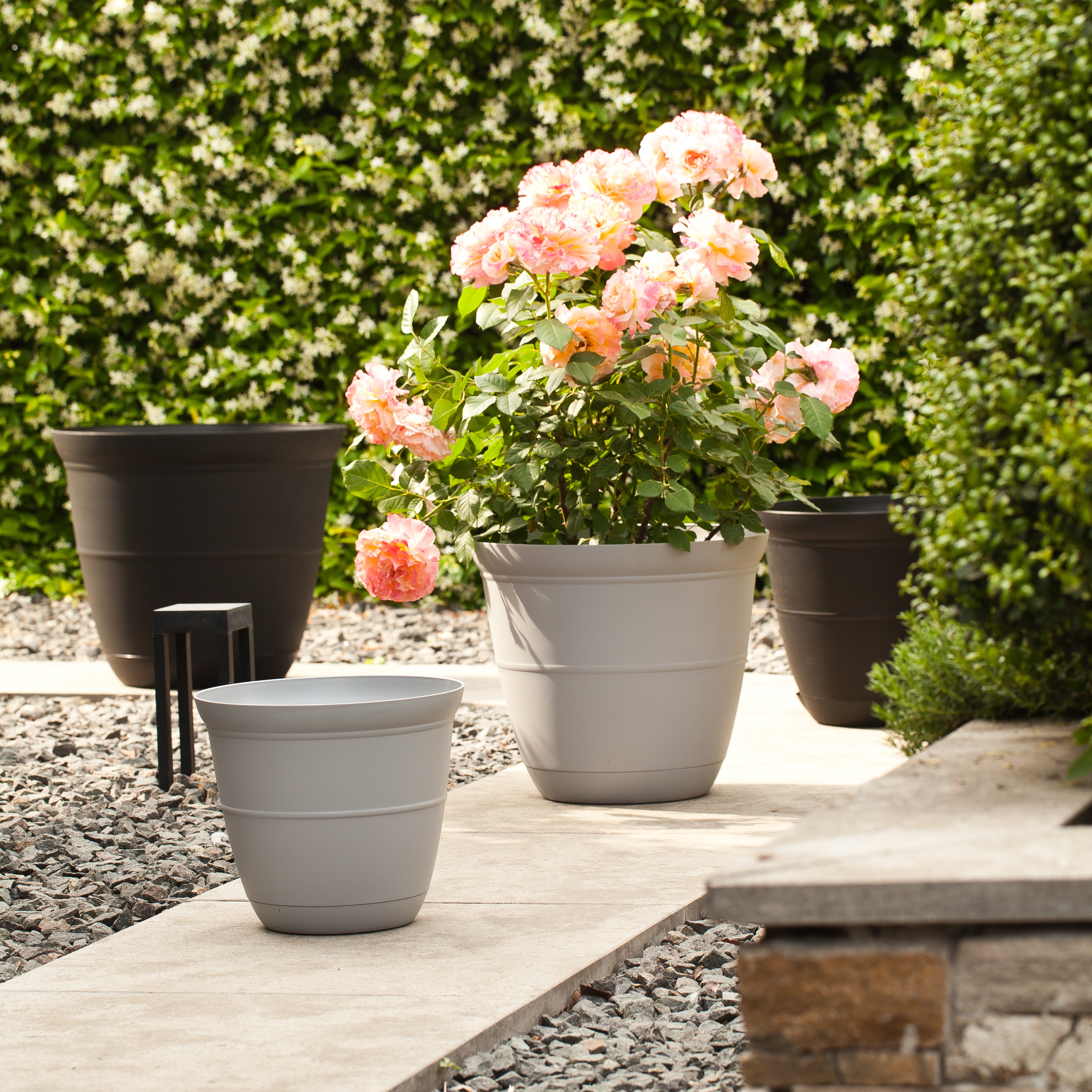 6-Inch PP Smooth Minimalist Japanese Plant Pot for Indoor