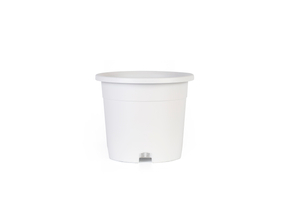 11 inch PP Wood Look Matte Rustic Wide Opening Plant Pot for Balcony