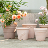 9 Inch HDPE Terracotta Look Roman Plastic Planter for Garden Patio