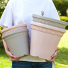 9 Inch HDPE Terracotta Look Classic Plastic Planter for Home Decor