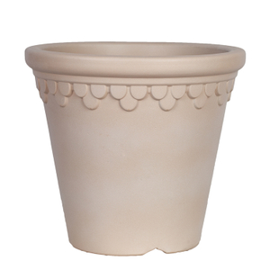 11 Inch HDPE Terracotta Look Roman Flower Pot for Balcony Patio