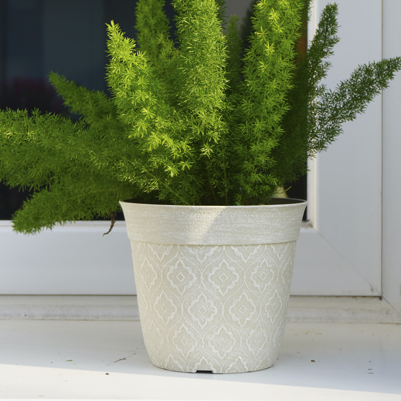 8 Inch PP Matte Boho Plastic Planter for Patio Garden