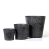 7 Inch EB Stone Look Modern Plastic Flower Pot for Patio Garden
