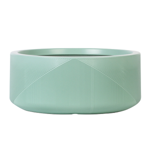 15 Inch HDPE Matte Ribbed Nordic Bowl Flower Pot for Garden