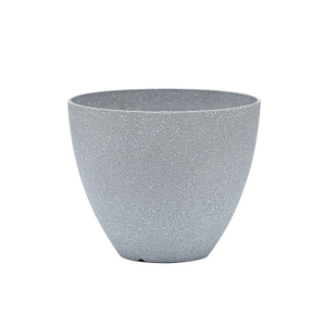 9 Inch EB Concrete Look Minimalist Plastic Planter for Office Desk