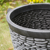 15 Inch HDPE Tall Stone Look Farmhouse Outdoor Planter for Terrace