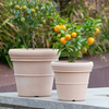 9 Inch HDPE Terracotta Look Roman Plastic Planter for Garden Patio