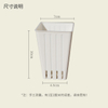 3 inch PP Smooth Ribbed Square Wide Opening Planter for Greenhouse