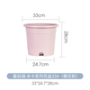 11 inch PP Wood Look Matte Rustic Wide Opening Plant Pot for Balcony