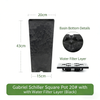 8 Inch EB Square Tall Stone Look Modern Planter Pot for Hotel Lobby