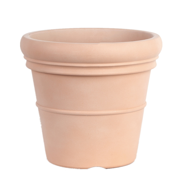 9 Inch HDPE Terracotta Look Roman Plastic Planter for Garden Patio