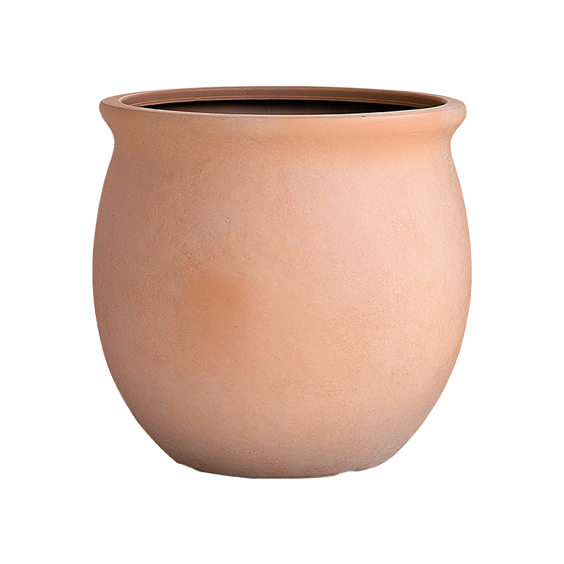 17 Inch HDPE Matte Sphere Flower Pot for Large Public Space