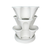 15 Inch PP Smooth Minimalist Stackable Planter for Greenhouse