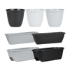 6-Inch PP Smooth Minimalist Japanese Plant Pot for Indoor
