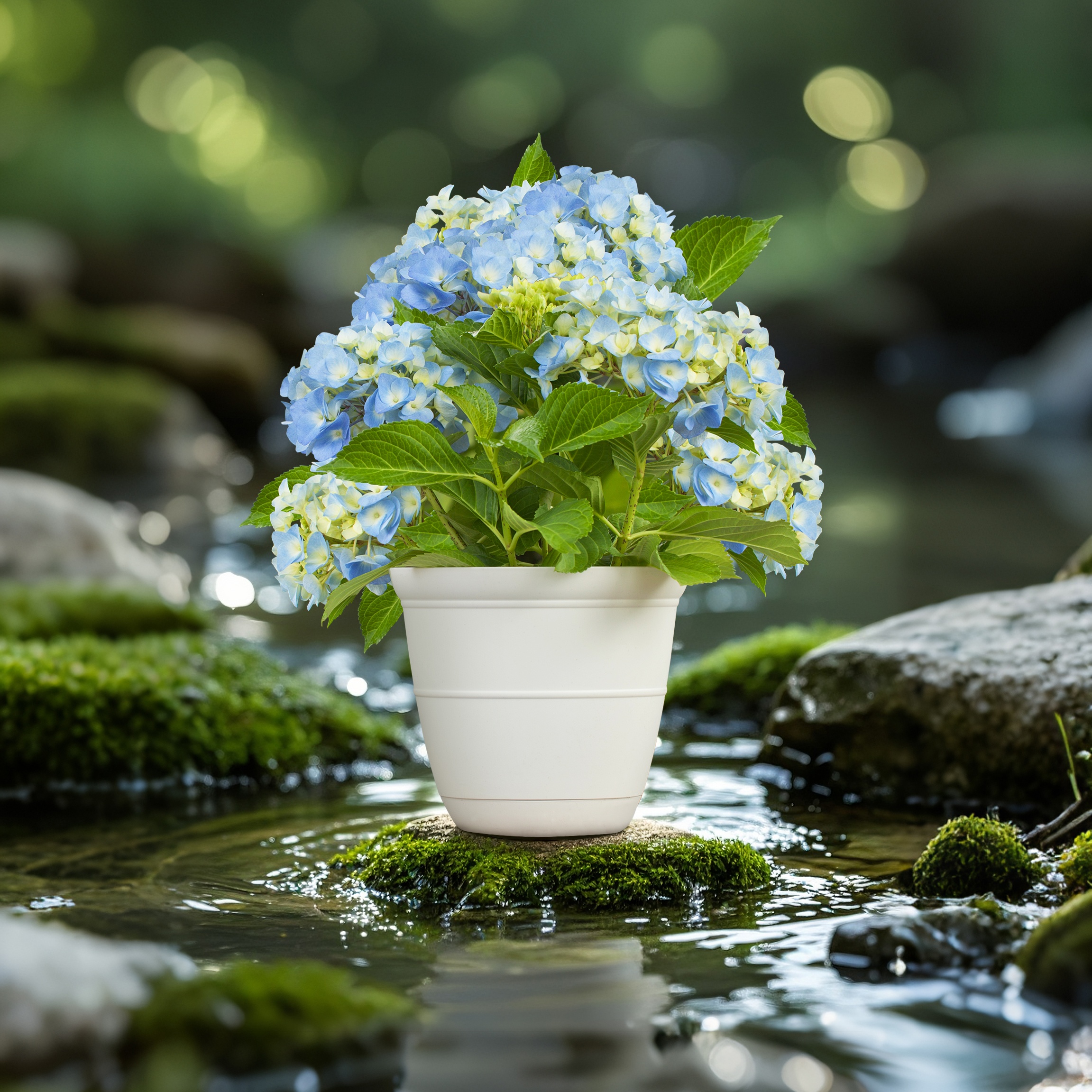 6-Inch PP Smooth Minimalist Japanese Plant Pot for Indoor