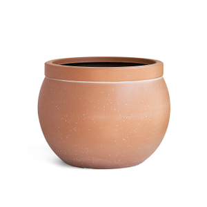 16 Inch HDPE Matte Sphere Planter for Commercial Hotel Landscape