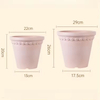 9 Inch HDPE Terracotta Look Classic Plastic Planter for Home Decor