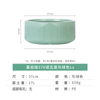 15 Inch HDPE Matte Ribbed Nordic Bowl Flower Pot for Garden