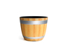 13 inch PP Wood Look Matte Wide Opening Flower Pot for Patio