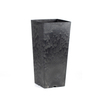 8 Inch EB Square Tall Stone Look Modern Planter Pot for Hotel Lobby