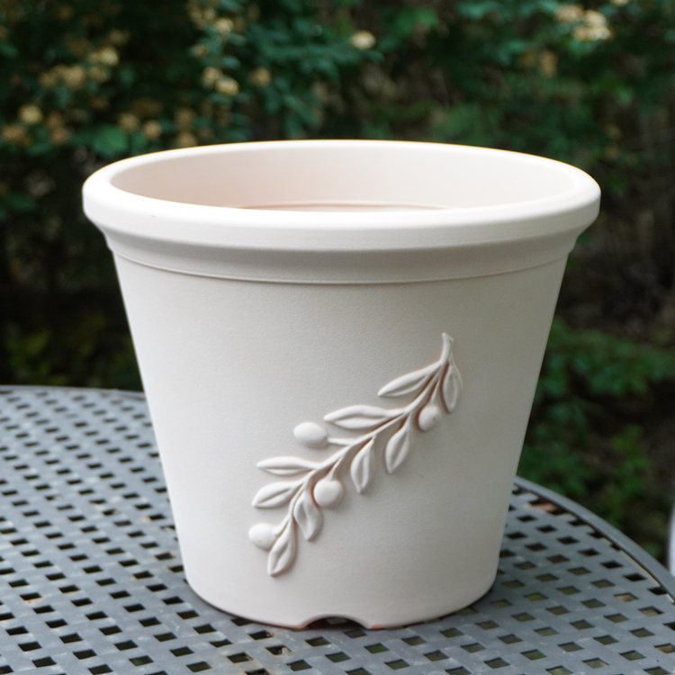 10 Inch HDPE Terracotta Look European Plant Pot for Indoor Garden
