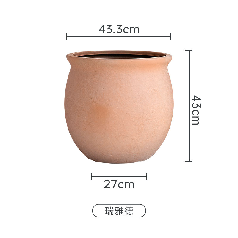 17 Inch HDPE Matte Sphere Flower Pot for Large Public Space