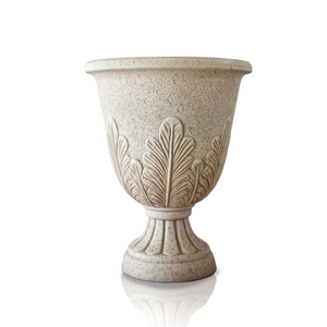 16 Inch EB Stone Look European Wide Opening Garden Planter for Hotel