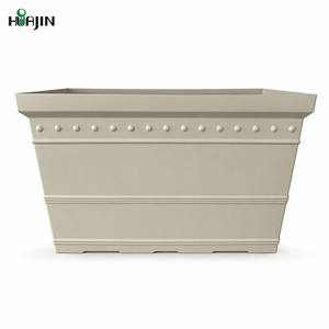 24-Inch PP Matte European Luxury Rectangular Planter for Garden